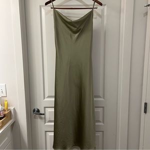 Shein evening gown size medium sage green